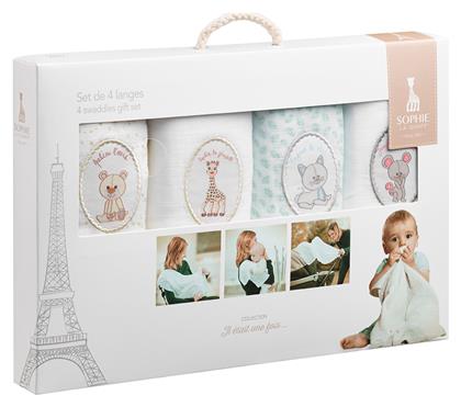 Sophie La Girafe Πάνα Αγκαλιάς 70x70cm 4τμχ