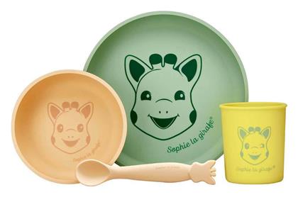 Sophie La Girafe Σετ Φαγητού από Σιλικόνη με Αντιολισθητική Βάση Πολύχρωμο 4τμχ για 6+ μηνών