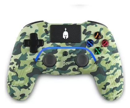 Spartan Gear Aspis 4 Ασύρματο Gamepad για PC / PS4 Green Camo