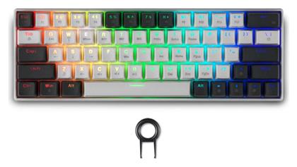 Spartan Gear Pegasus 2 Ασύρματο Gaming Πληκτρολόγιο 65% με RGB φωτισμό (Αγγλικό US) White/Grey από το BlablaToys