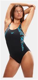 Speedo Hyperboom Splice Muscleback Αθλητικό Ολόσωμο Μαγιό Black/Bolt/Dove