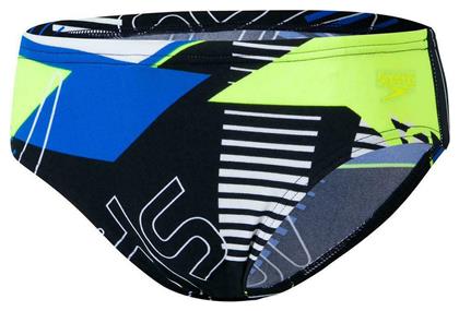 Speedo Παιδικό Μαγιό Σλιπ Allover Brief Κολύμβησης για Αγόρι Μαύρο