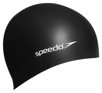 Speedo Plain Flat Σκουφάκι Κολύμβησης Ενηλίκων από Σιλικόνη Μαύρο από το Outletcenter