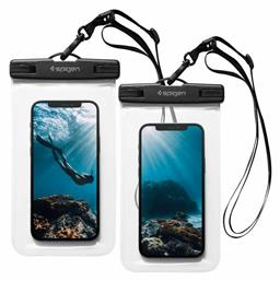 Spigen A601 Universal Waterproof έως 6.8'' Διάφανο 2τμχ