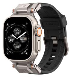 Spigen Durapro Armor Λουράκι Σιλικόνης Μαύρο (Apple Watch Ultra 49mm)