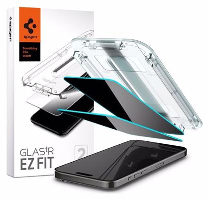 Spigen Ez Fit Glas.tr Privacy Tempered Glass 2τμχ (iPhone 15 Pro) από το e-shop