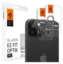 Spigen Lens Protector Ez Fit Glas.tr Optik Pro 2pcs Προστασία Κάμερας Tempered Glass για το Apple iPhone 15/15 Plus/14/14 Plus. από το e-shop