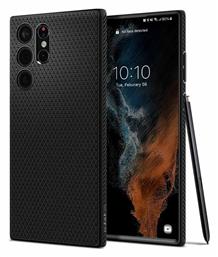 Spigen Liquid Air Back Cover Σιλικόνης Matte Black (Galaxy S22 Ultra 5G)