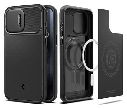 Spigen Optik Armor Mag Back Cover Πλαστικό / Σιλικόνης Ανθεκτική Μαύρο (iPhone 15 Pro) από το Uniqueshop