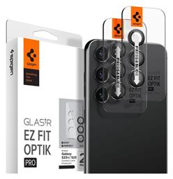 Spigen Optik Pro 2pcs Προστασία Κάμερας Tempered Glass Black για το Galaxy S23 / S23+ από το e-shop