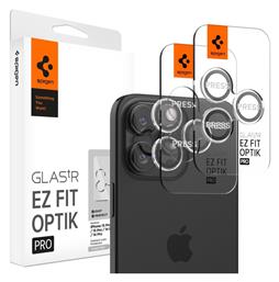 Spigen Optik Pro EZ Fit Προστασία Κάμερας Tempered Glass για το iPhone 16 Pro / 16 Pro Max