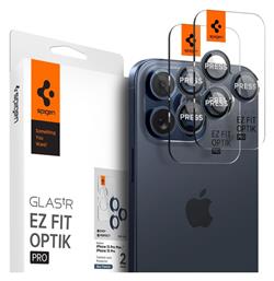 Spigen Optik TR Ez Fit (2 Pack) Προστασία Κάμερας Tempered Glass Blue Titanium για το iPhone 15 Pro / 15 Pro Max από το e-shop