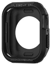 Spigen Rugged Armor Θήκη Σιλικόνης σε Μαύρο χρώμα για το Apple Watch 40mm από το e-shop