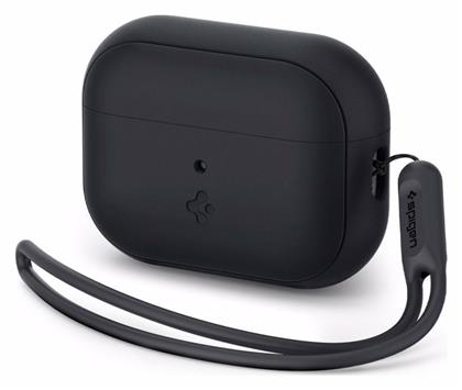 Spigen Silicone Fit + Strap Θήκη Σιλικόνης Black για Apple AirPods Pro 2 από το e-shop