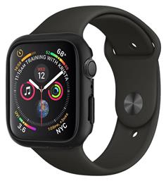 Spigen Thin Fit Πλαστική Θήκη σε Μαύρο χρώμα για το Apple Watch 44mm από το e-shop