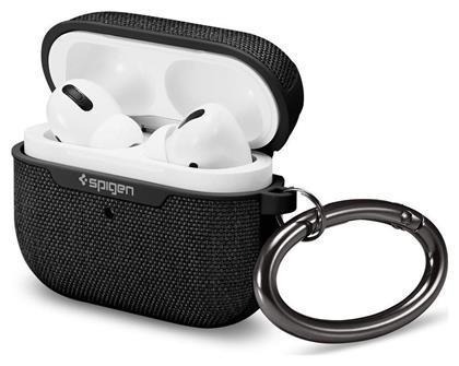 Spigen Urban Fit Θήκη Σιλικόνης με Γάντζο σε Μαύρο χρώμα για Apple AirPods Pro