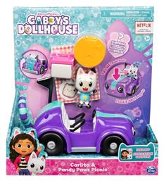 Spin Master Παιχνίδι Μινιατούρα Gabby´s Dollhouse Carlita & Pandy Paws Picnic για 3+ Ετών