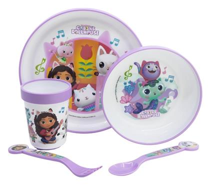 Stor Σετ Φαγητού από Πλαστικό Μωβ 5τμχ