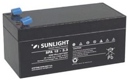 SunLight SPA 12-3.3 Μπαταρία UPS με Χωρητικότητα 3.3Ah και Τάση 12V