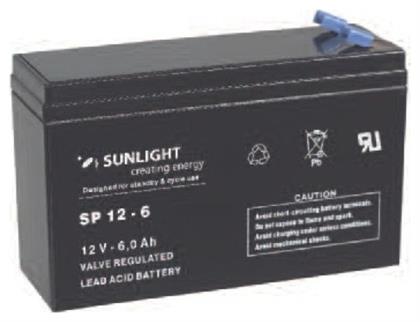 SunLight SPA 12-6 Μπαταρία UPS με Χωρητικότητα 6Ah και Τάση 12V