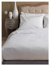 Sunshine Παπλωματοθήκη Ξενοδοχείου Satin Stripes Βαμβακοσατέν Ριγέ 220TC 230x250εκ.