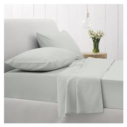 Sunshine Σετ Σεντόνια Διπλά με Λάστιχο 150x205x30εκ. Cotton Feelings 106 Light Grey