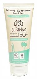 Suntribe Mineral Sunscreen Αδιάβροχη Αντηλιακή Κρέμα Προσώπου και Σώματος SPF30 100ml από το e-Fresh