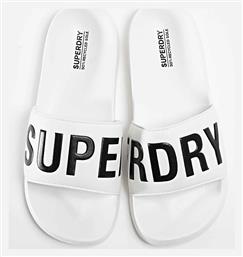 Superdry Ανδρικά Slides Λευκά από το Parex