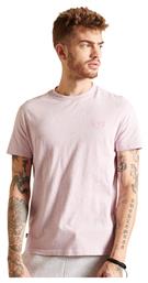 Superdry Ανδρικό T-shirt Κοντομάνικο Pale Pink Marl