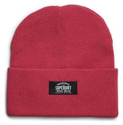 Superdry Classic Beanie Unisex Σκούφος Πλεκτός σε Κόκκινο χρώμα από το Favela