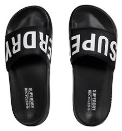 Superdry Code Vegan Pool Slides σε Μαύρο Χρώμα