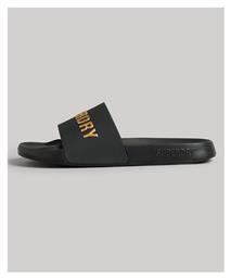 Superdry Core Slides σε Μαύρο Χρώμα