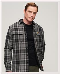 Superdry Overshirt Πουκάμισο Μαύρο