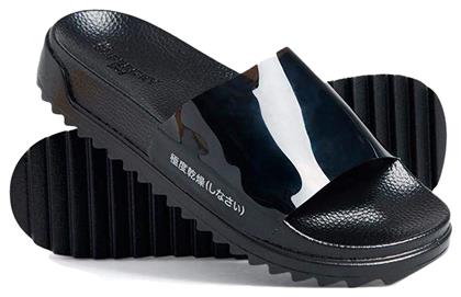 Superdry The Edit Chunky Tread Slides σε Μαύρο Χρώμα