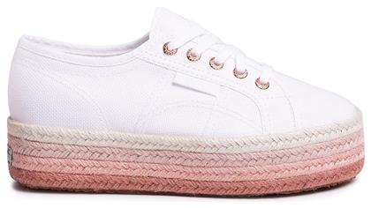 Superga 2790 Cotcoloropew Γυναικείες Εσπαντρίγιες σε Λευκό Χρώμα