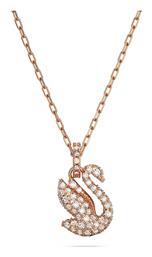Swarovski Γυναικείο Κολιέ Iconic Swan Επιχρυσωμένο