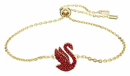 Swarovski Γυναικείο Βραχιόλι Iconic Swan Επιχρυσωμένο από το Notos