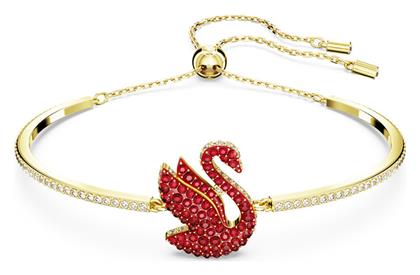 Swarovski Γυναικείο Βραχιόλι Iconic Swan Επιχρυσωμένο από το Notos