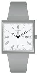 Swatch Ρολόι Μπαταρίας με Μεταλλικό Μπρασελέ