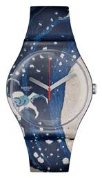 Swatch The Great Wave by Hokusai & Astrolabe Ρολόι Μπαταρίας με Καουτσούκ Λουράκι