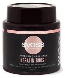 Syoss Keratin Boost Μάσκα Μαλλιών για Ενδυνάμωση 500ml