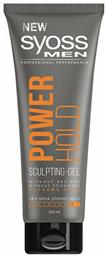 Syoss Men Power Hold Sculpting No7 Gel Μαλλιών 250ml