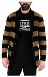 Tailor Made Knitwear TA138M Πλεκτή Ζακέτα Black / Camel