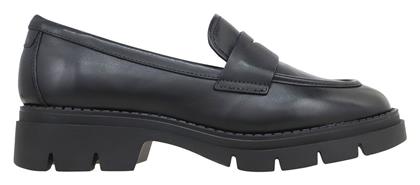 Tamaris Δερμάτινα Γυναικεία Loafers σε Μαύρο Χρώμα