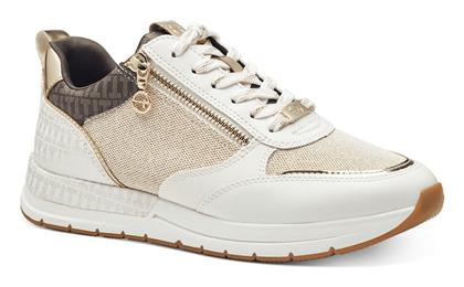 Tamaris Vegan Ivory Comb Γυναικεία Sneakers Λευκά / Μπεζ