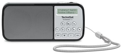 Technisat TechniRadio Ραδιοφωνάκι Επαναφορτιζόμενο DAB+ με USB Ασημί Silver