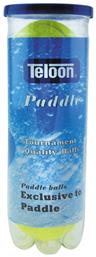 Teloon Paddle Μπαλάκια Τένις 3τμχ