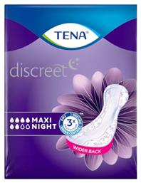 Tena Lady Discreet Night Maxi Γυναικείες Σερβιέτες Ακράτειας Αυξημένης Ροής 6 Σταγόνες 12τμχ