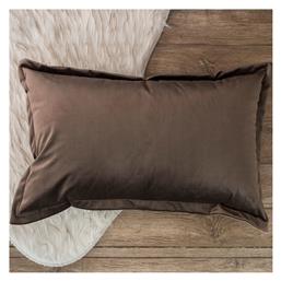 Teoran Διακοσμητική Μαξιλαροθήκη Velvet 03 Brown 30x50εκ.