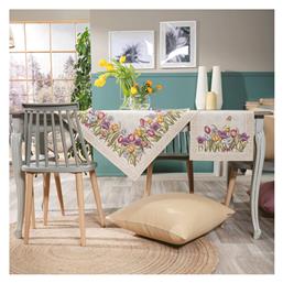 Teoran Καρέ Σετ 2τμχ Cambello Μπεζ 100x100εκ.